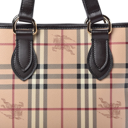 Burberry Haymarket Check Small Onslow Tote Chocolate 11 of 11
