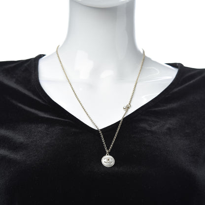 Chanel Crystal Pearl CC Necklace Gold 2 of 6