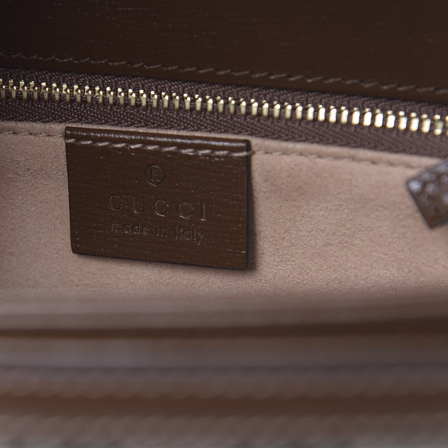 GG Supreme Monogram Horsebit 1955 Shoulder Bag Beige Brown Sugar