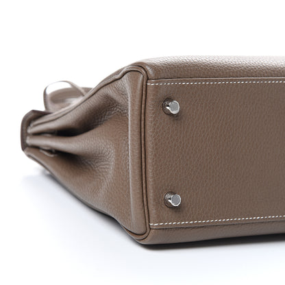 Hermes Togo Kelly Retourne 32 Etoupe 8 of 11