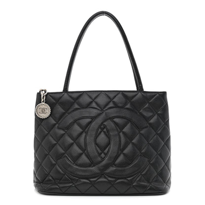 Chanel Caviar Quilted Medallion Tote Black 1 of 27