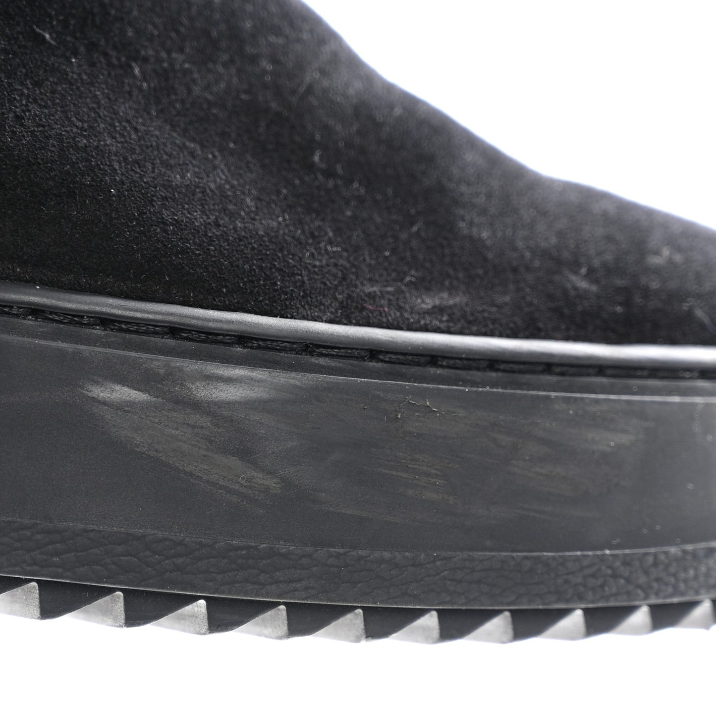Suede Calfskin Shearling Snowdrop Flat Ankle Boot 39 Black