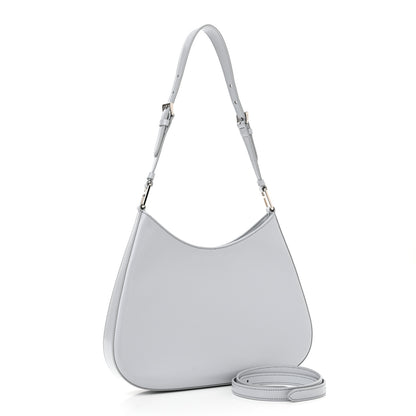 Prada Spazzolato Cleo Adjustable Strap Shoulder Bag Fiordaliso 4 of 11