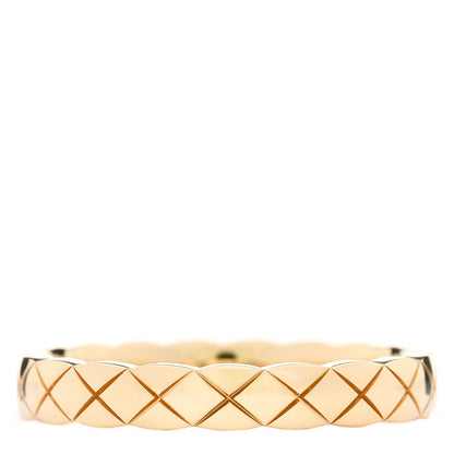 Chanel 18K Yellow Gold Mini Coco Crush Ring 55 7.25 1 of 4