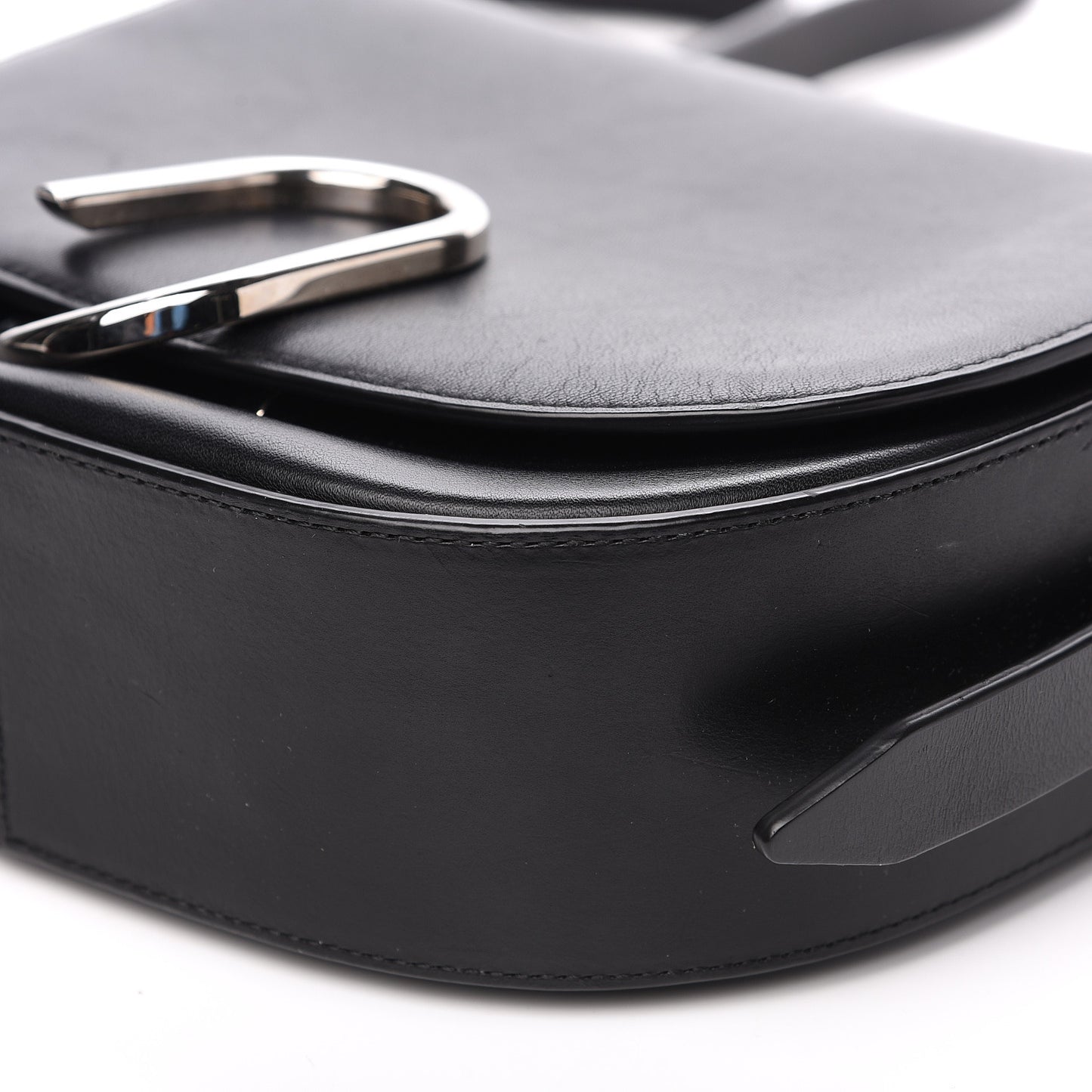 3.1 Calfskin Alix Saddle Crossbody Bag Black