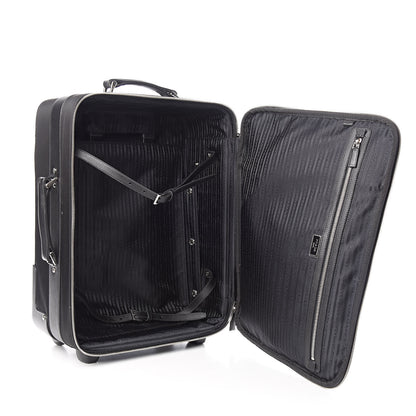 Prada Tessuto Nylon Saffiano Trolley Luggage Black 8 of 11