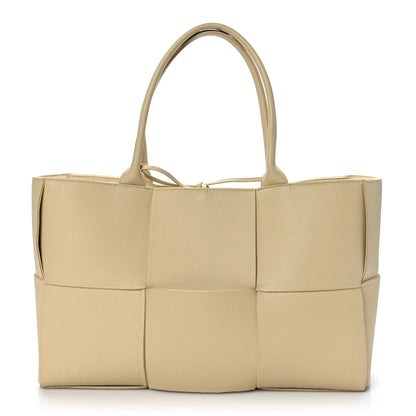 Bottega Veneta Grained Calfskin Intrecciato Medium Arco Tote Porridge 1 of 10