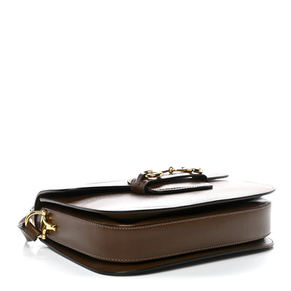 Gucci Azalea Calfskin Horsebit 1955 Shoulder Bag Brown Sugar 4 of 10