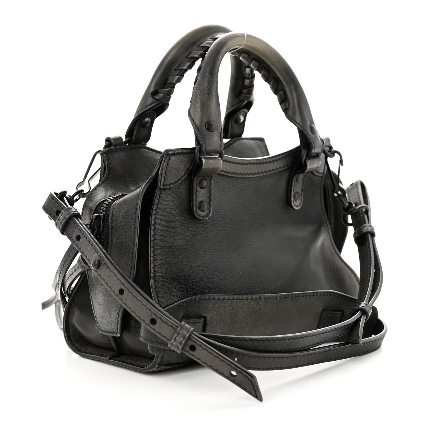 Used Calfskin Black Hardware Mini Neo Classic City Black