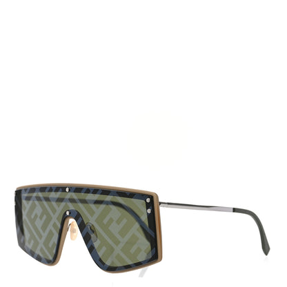 Fendi FF Shield Sunglasses FF M0076/G/S Brown 1 of 6