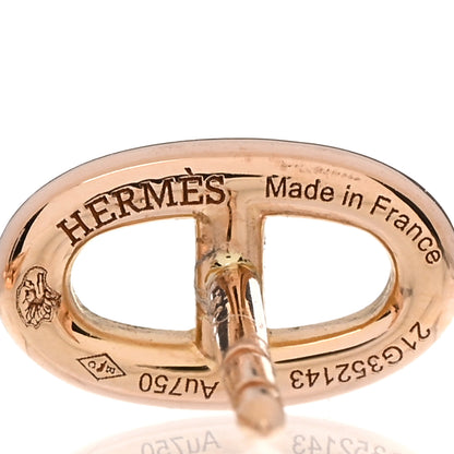 Hermes 18K Rose Gold TPM Farandole Stud Earrings 4 of 5