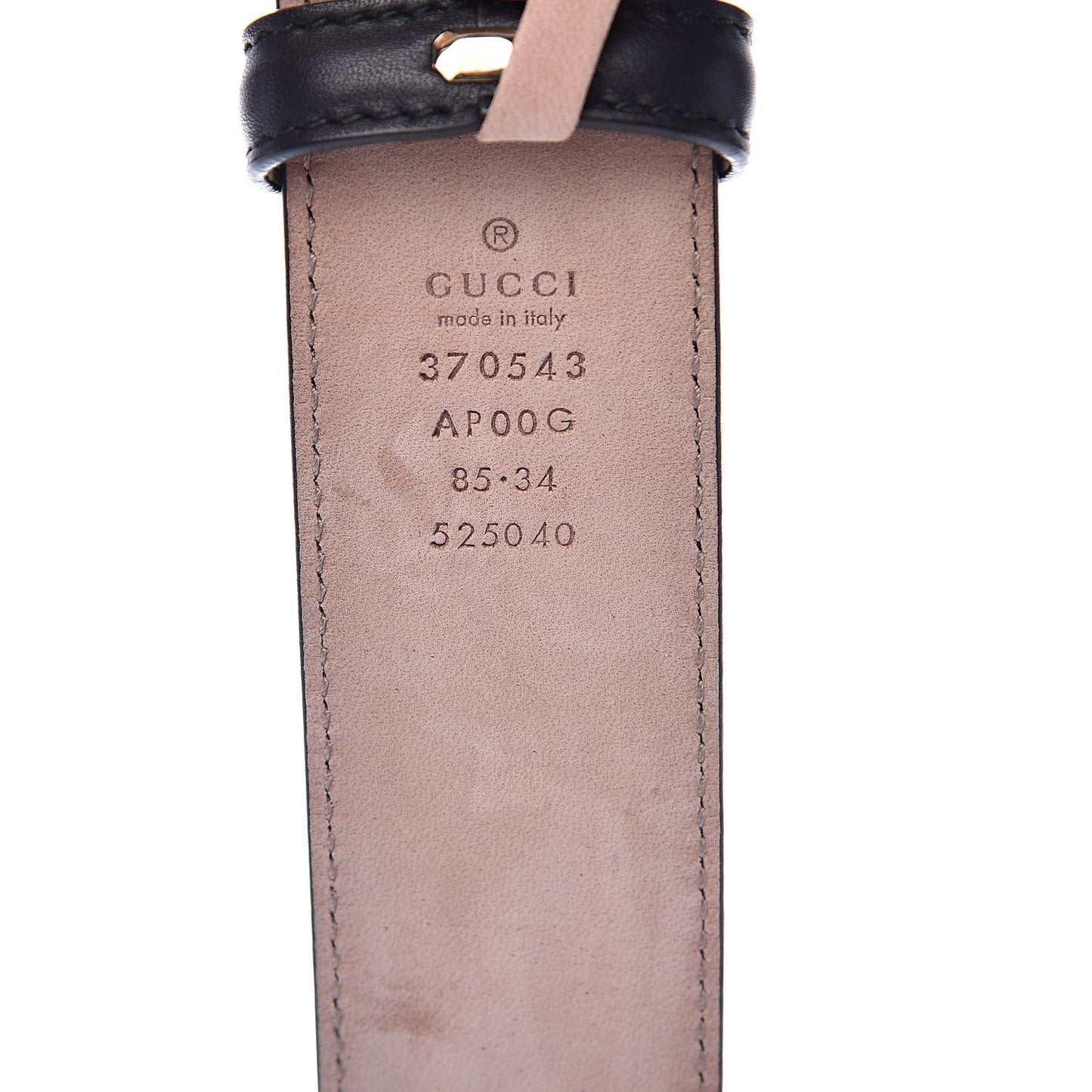 Calfskin Interlocking G 37mm Belt 85 34 Black