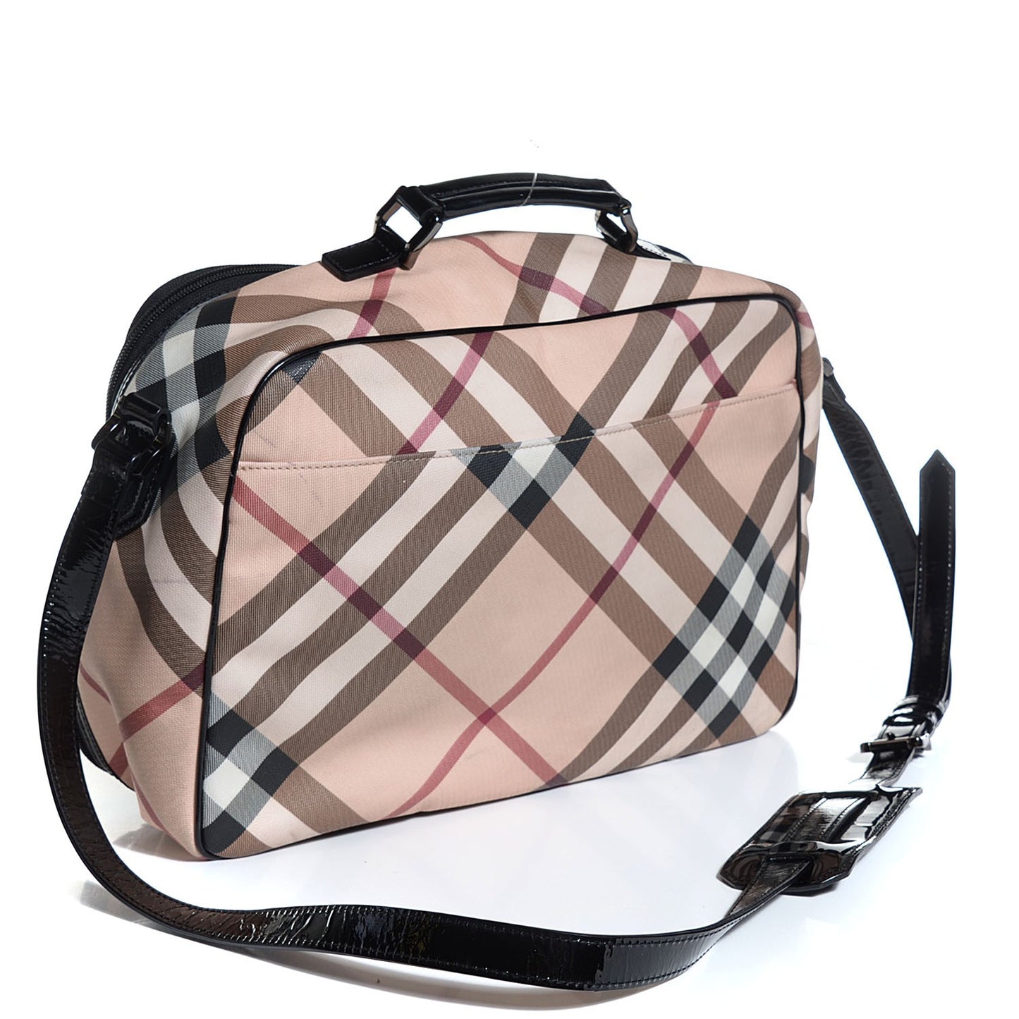 Supernova Check Diaper Bag Black