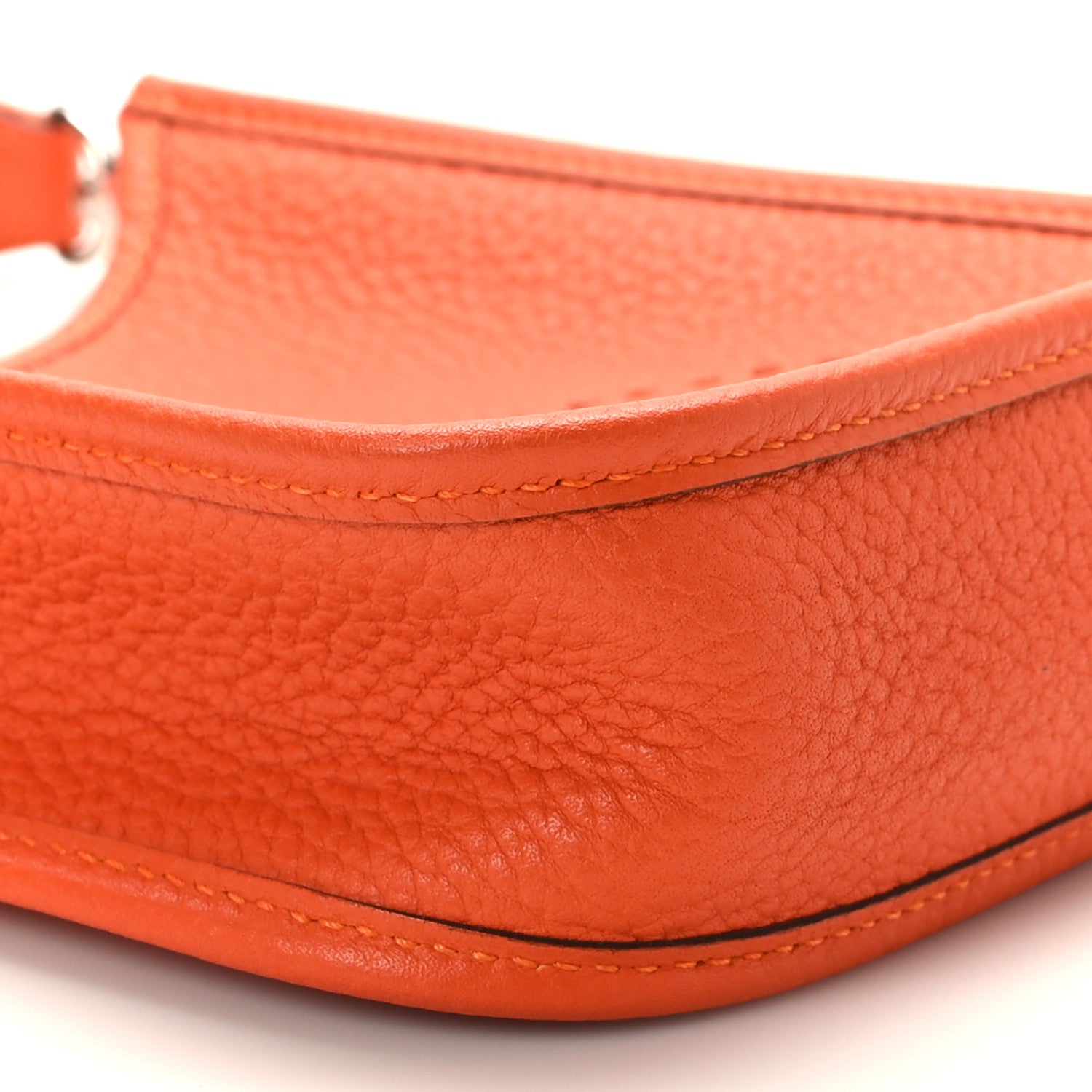 Hermes Taurillon Clemence Amazone Evelyne TPM Orange Craie 7 of 9