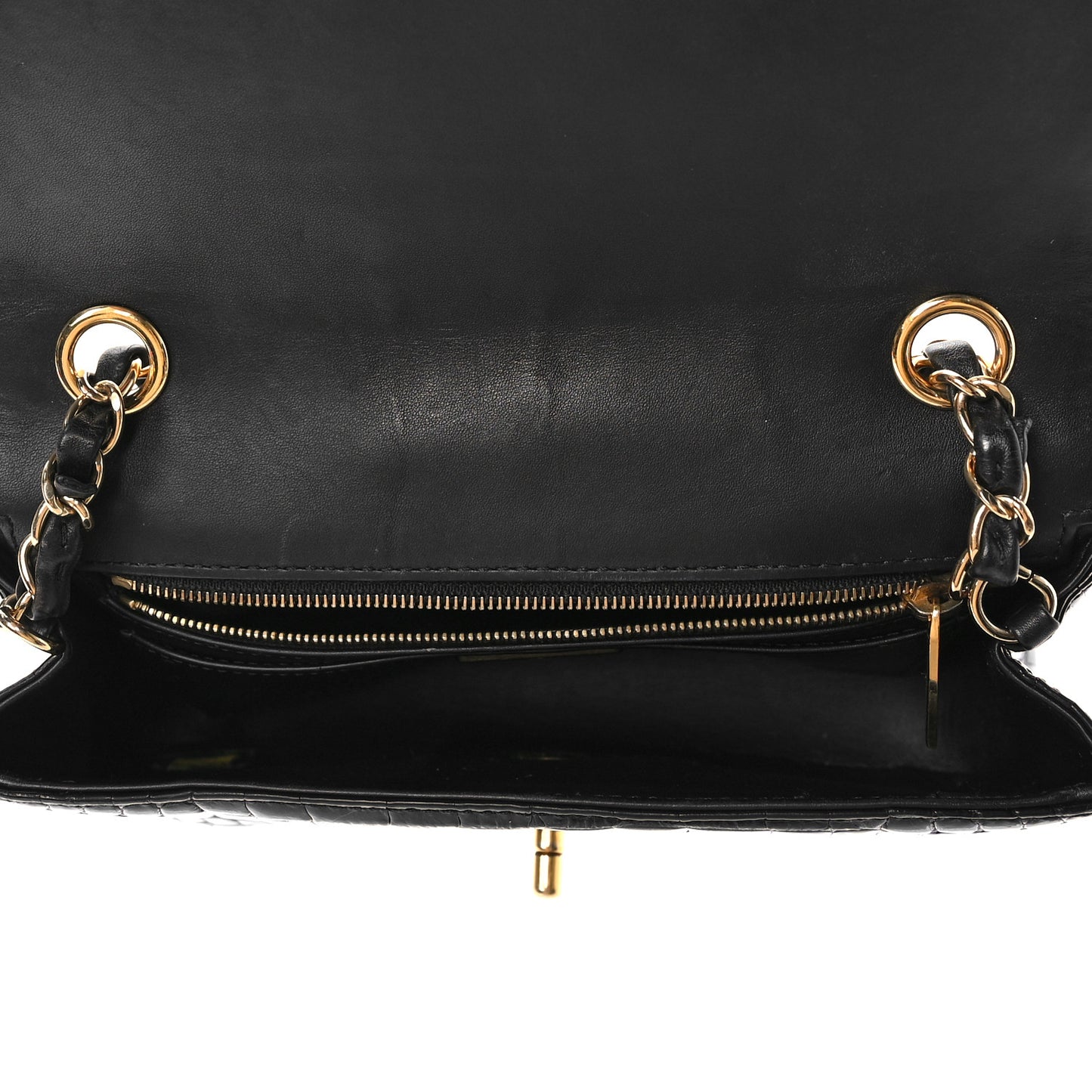 Alligator Mini Rectangular Flap Black