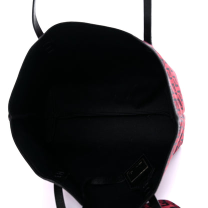 Fendi Zucchino Tote Red Black 7 of 13