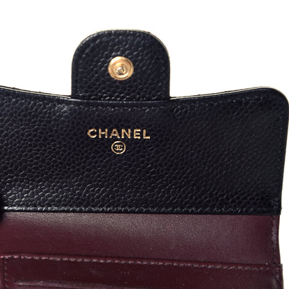 Chanel Caviar Quilted Compact Flap Wallet Black 6 of 10