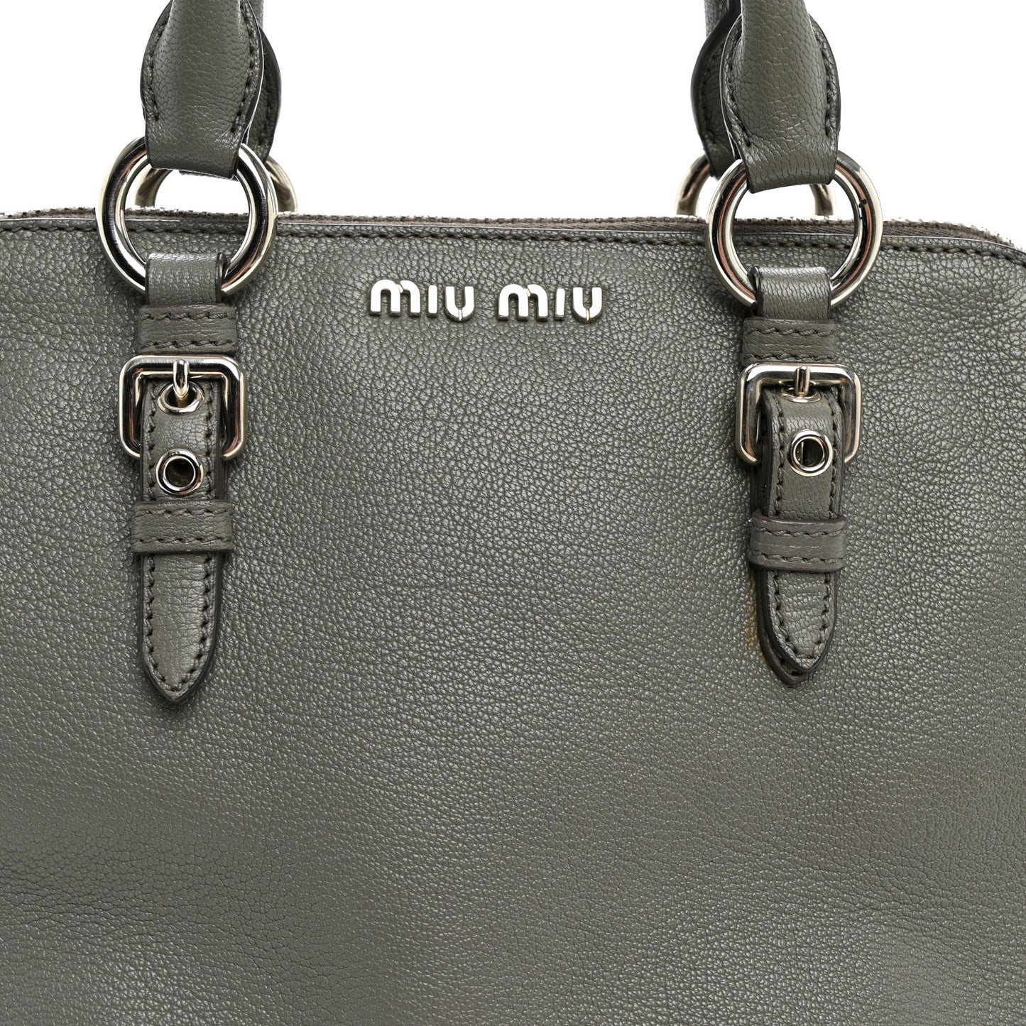 Goatskin Madras Bauletto Pomice