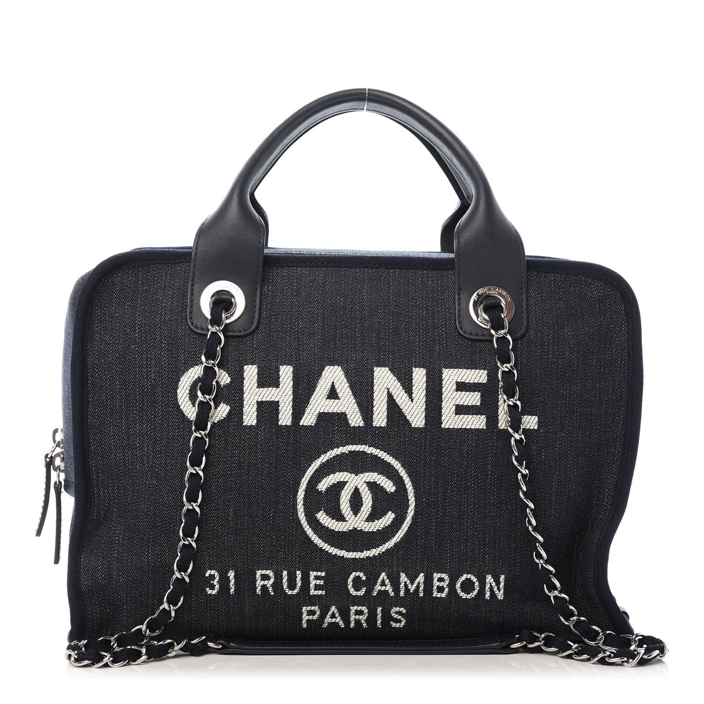 Denim Deauville Bowling Bag Dark Blue