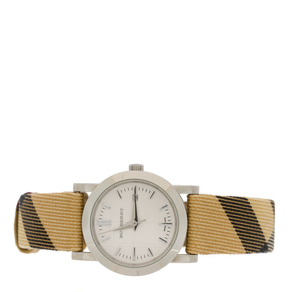 Burberry Stainless Steel Calfskin 28mm Heritage Nova Check Quartz Watch BU1387 2 of 5