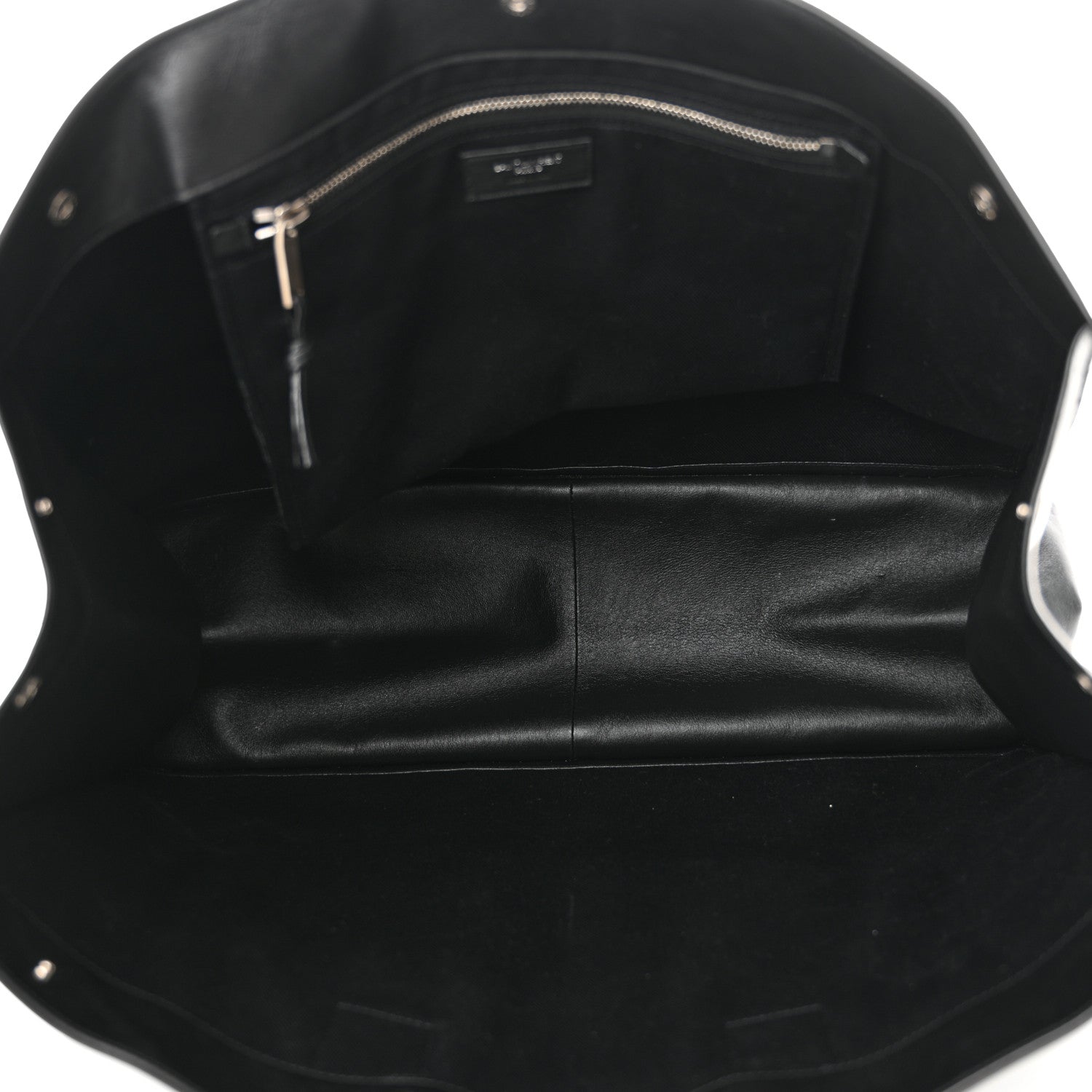 Saint Laurent Vitello Rive Gauche Large Tote Black 6 of 13