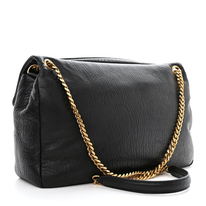Saint Laurent Grained Lambskin Large Calypso Black 3 of 12