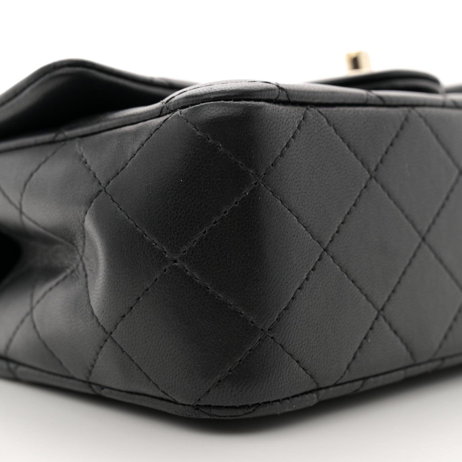 Chanel Lambskin Quilted Mini Top Handle Rectangular Flap Black 9 of 11