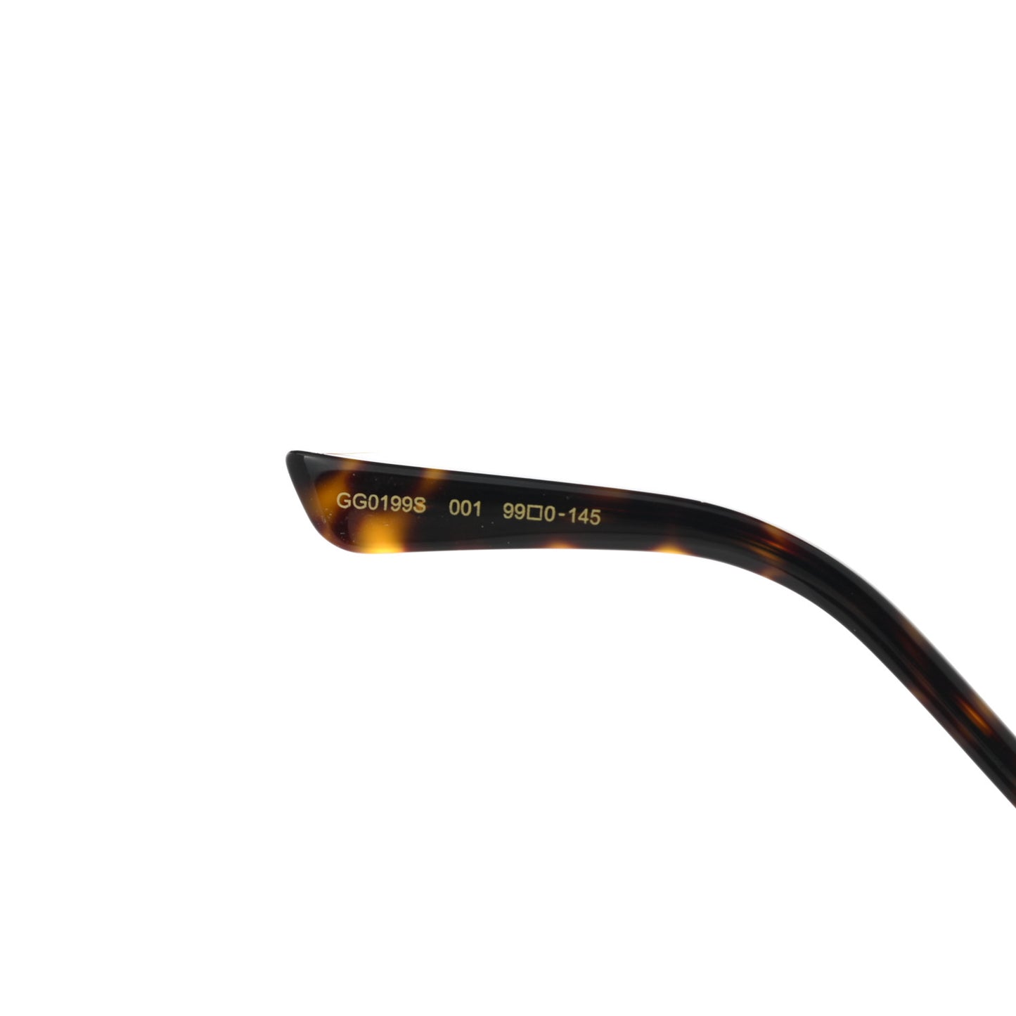Acetate Aviator Sunglasses GG0199S Black
