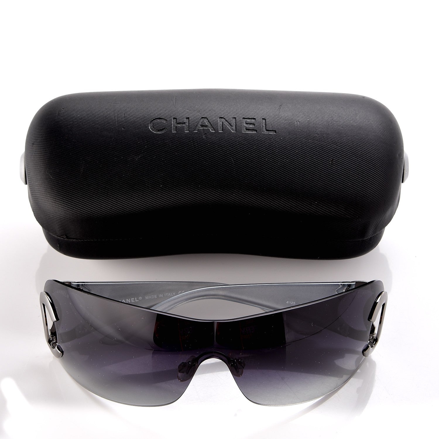 Chanel Frameless CC Logo Sunglasses 4125 Black 213088 – FASHIONPHILE
