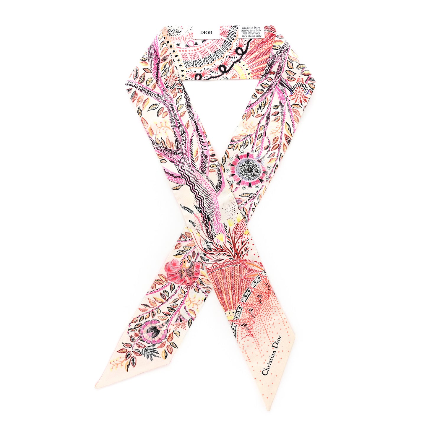 Silk Tree of Life Mitzah Scarf Beige