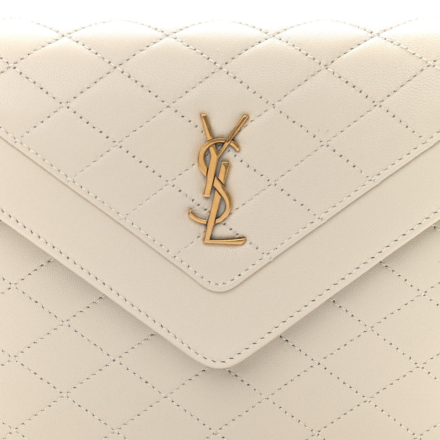 Lambskin Quilted Mini Gaby Satchel Blanc Vintage