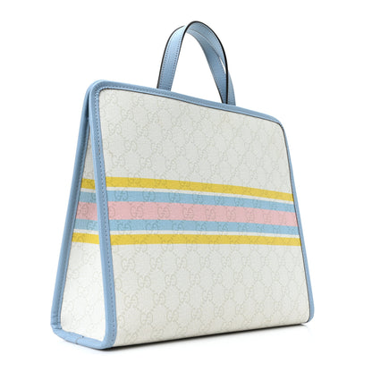 Gucci X Peter Rabbit GG Supreme Monogram Rabbit Garden Childrens Tote Blue White 3 of 10