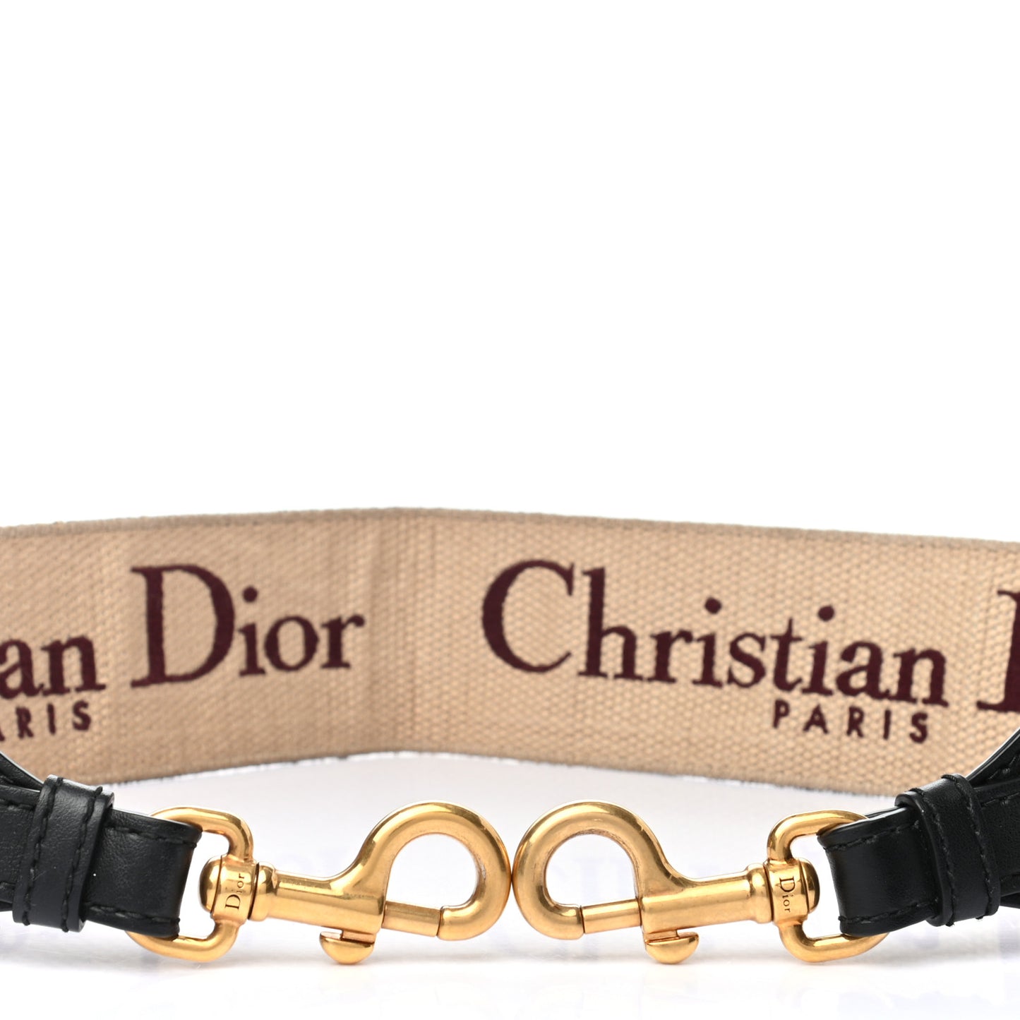 Canvas Embroidered Shoulder Strap Burgundy