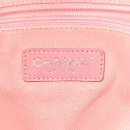 Chanel Woven Straw Raffia Small Deauville Tote Pink 6 of 11