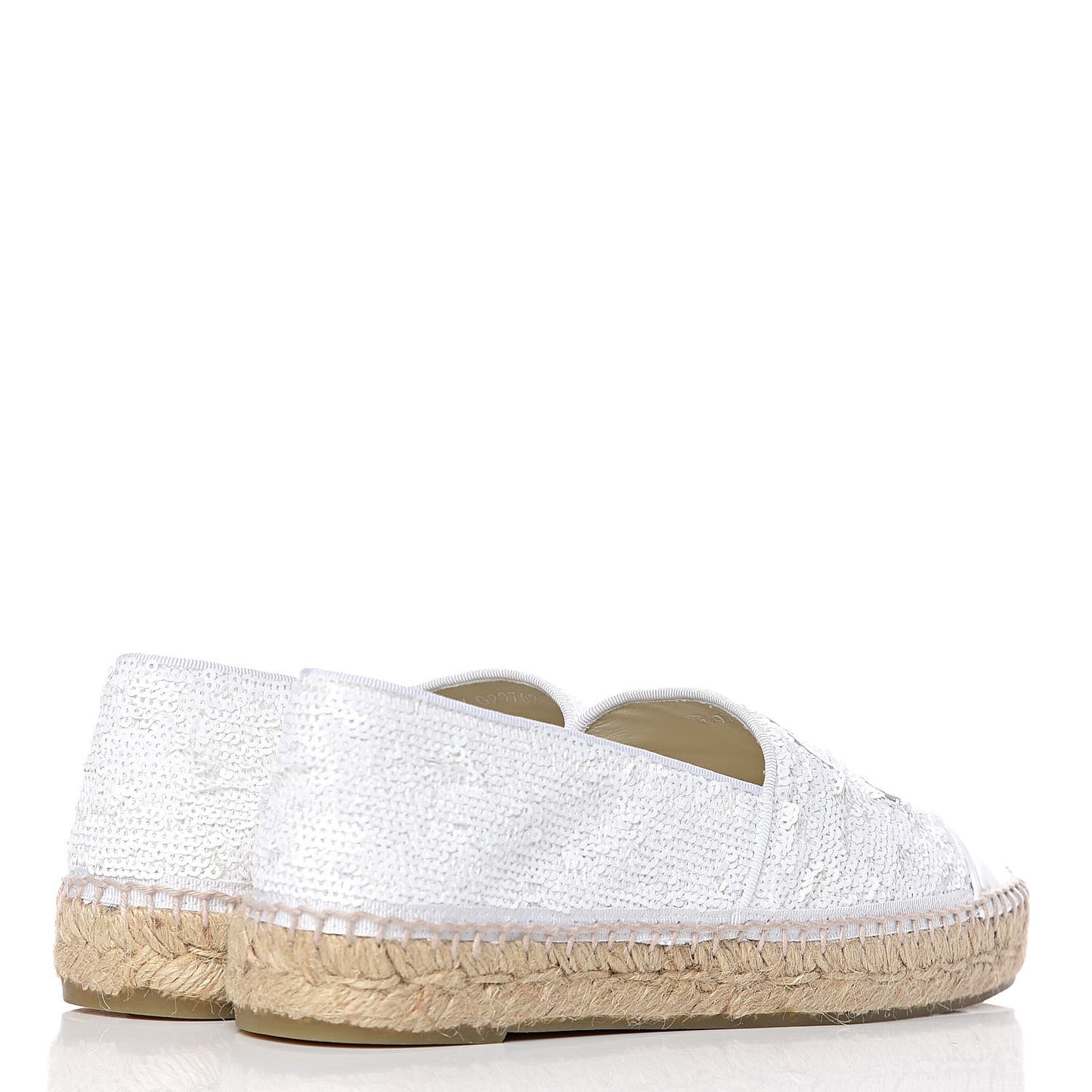Patent Sequin CC Espadrilles 40 White