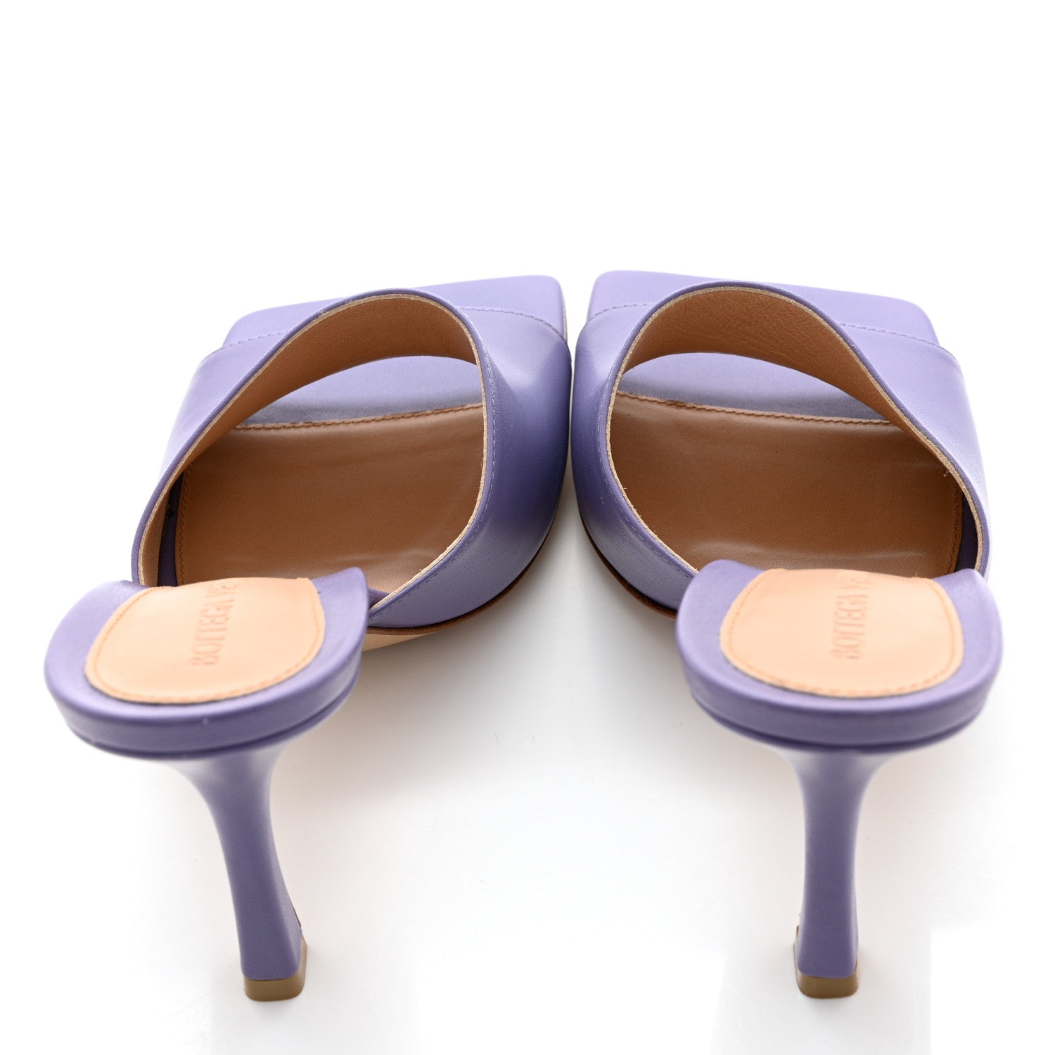 Bottega Veneta Lambskin Stretch Mule Sandals 37.5 Lavender 8 of 8