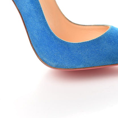 Christian Louboutin Veau Velours So Kate 120 Pumps 36 Egyptian Blue 10 of 11