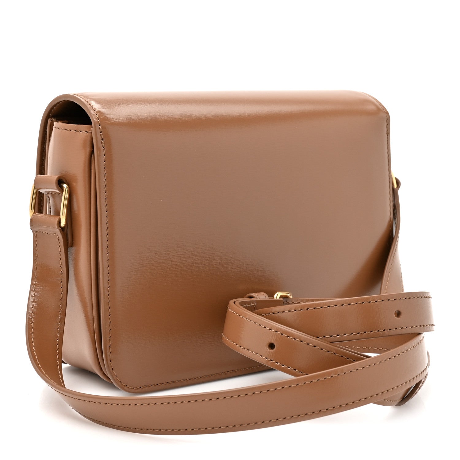 Celine Shiny Calfskin Teen Triomphe Bronze 3 of 11