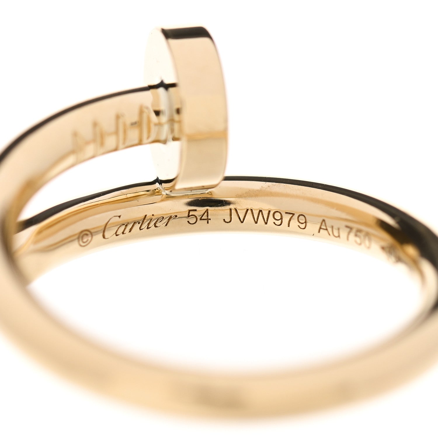 Cartier 18K Yellow Gold Juste Un Clou Ring 54 6.75 4 of 4