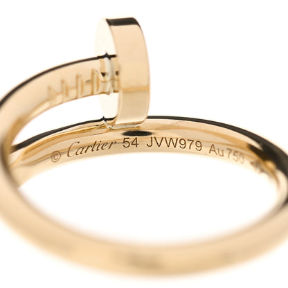 Cartier 18K Yellow Gold Juste Un Clou Ring 54 6.75 4 of 4