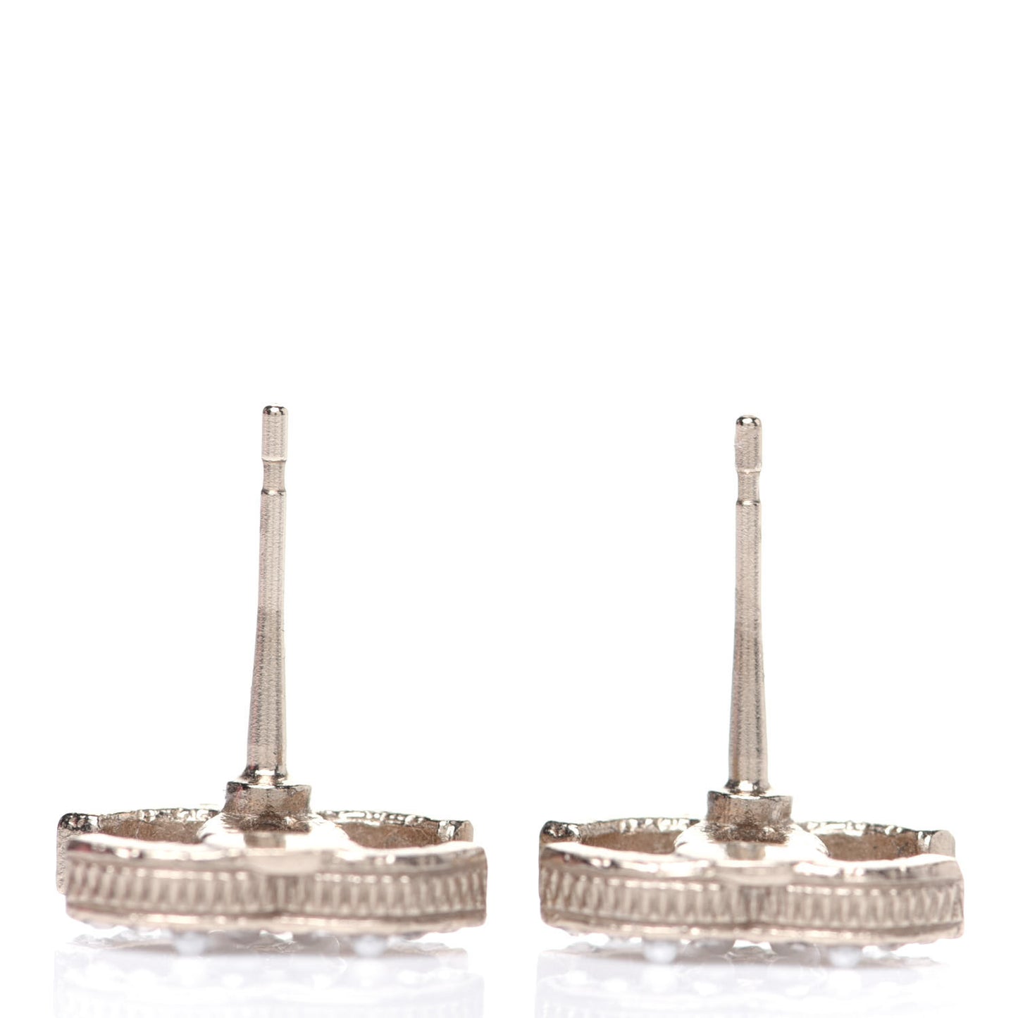 Pearl Crystal CC Earrings Gold
