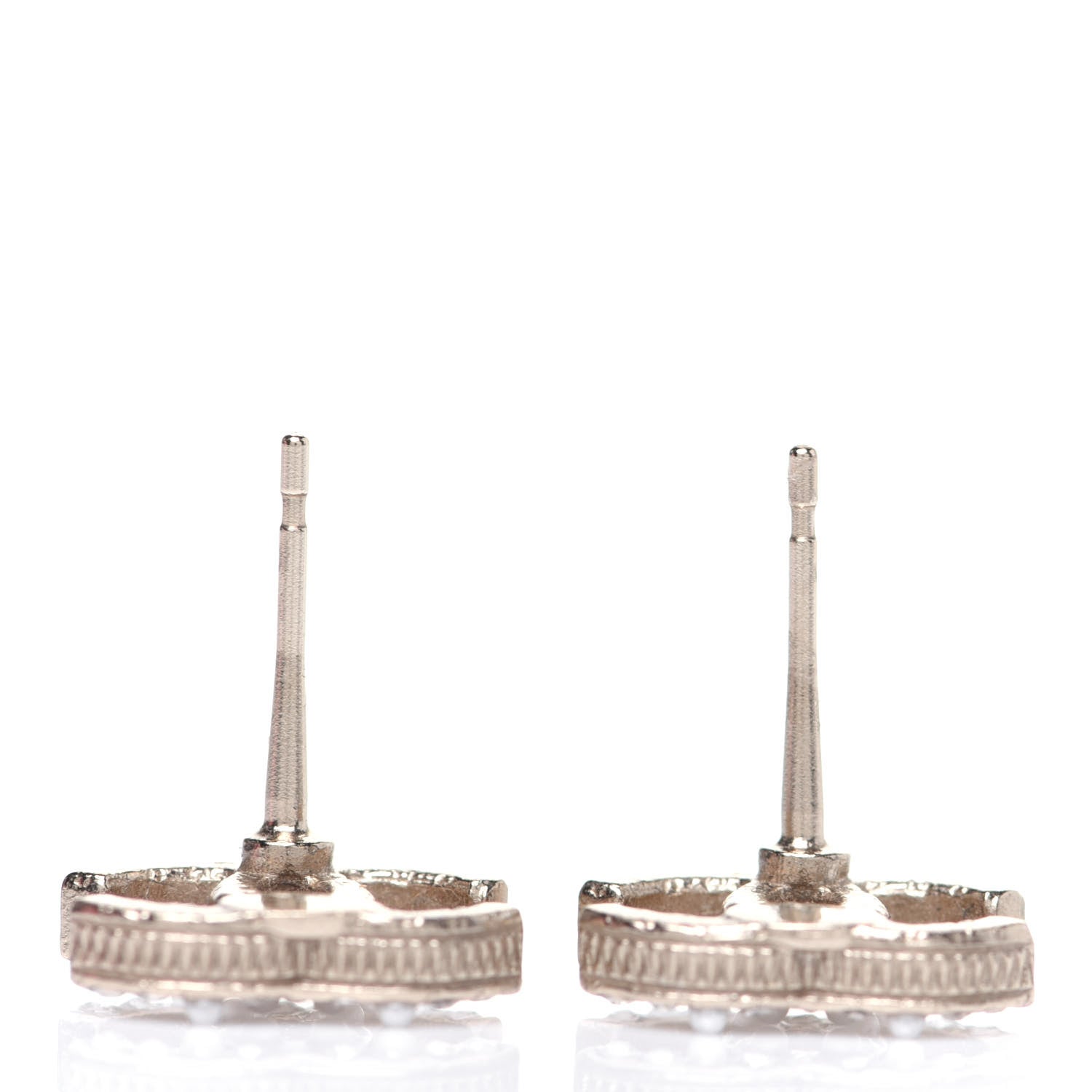 Chanel Pearl Crystal CC Earrings Gold 4 of 6