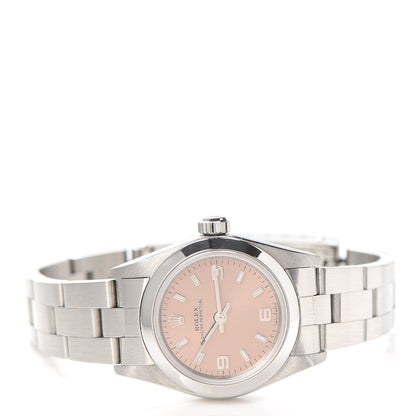 Rolex Stainless Steel 24mm Oyster Perpetual Watch Pink 76080 2 of 5