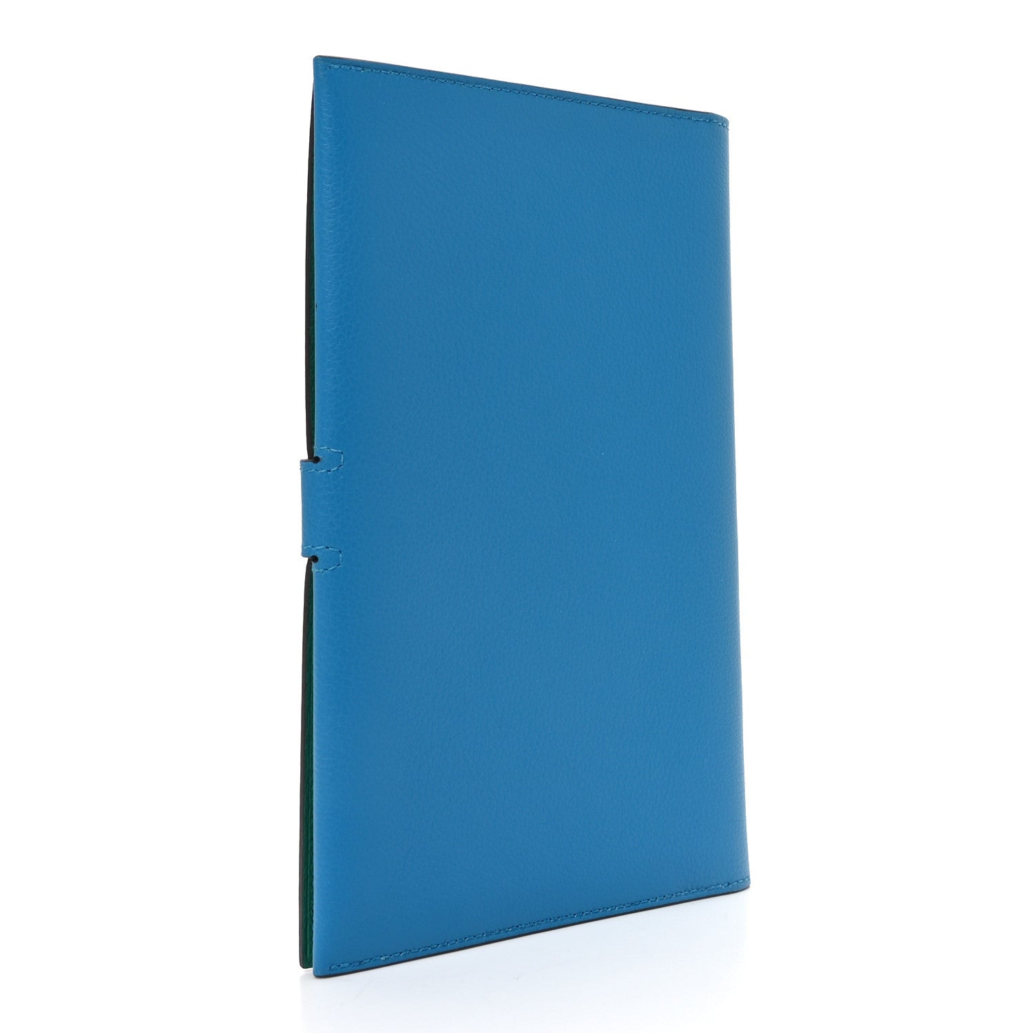 Hermes Evercolor Verso RMS Toutenmain Wallet Bleu Zanzibar Vert Vertigo 3 of 6