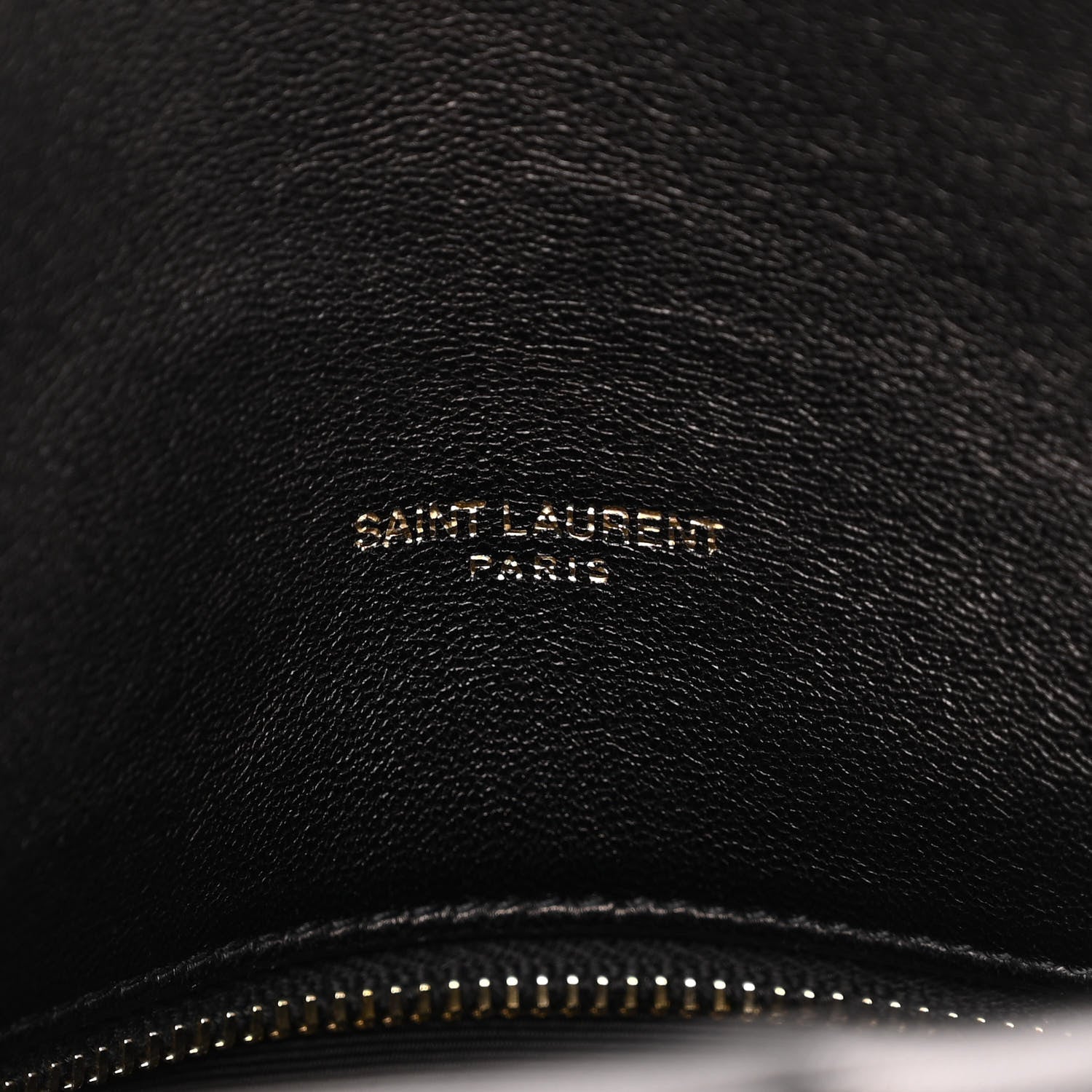 Saint Laurent Lambskin Quilted Small Loulou Puffer Monogram Chain Satchel Black 6 of 11