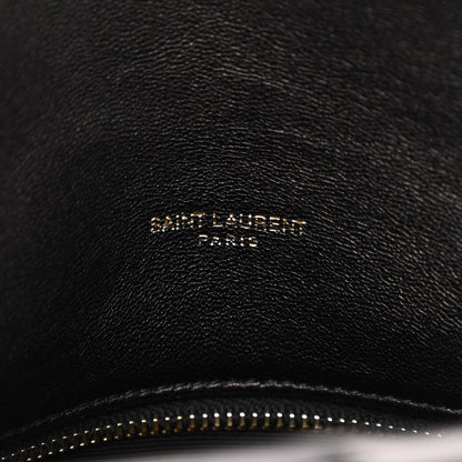 Saint Laurent Lambskin Quilted Small Loulou Puffer Monogram Chain Satchel Black 6 of 11