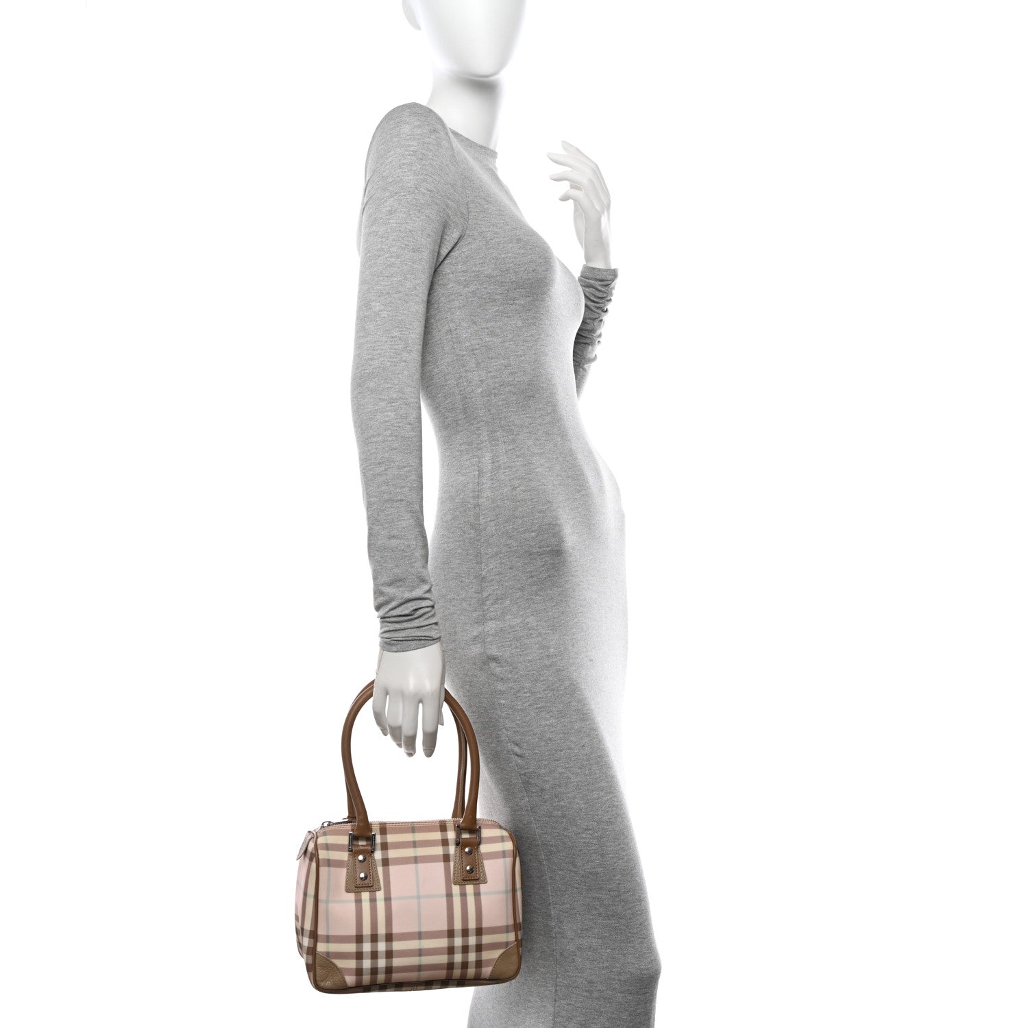 Burberry Candy Check Small Tote Pink 2 of 15