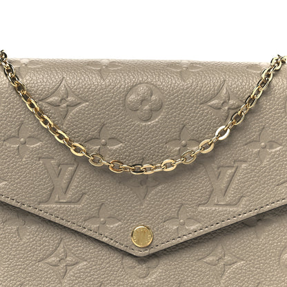 Louis Vuitton Empreinte Pochette Felicie Chain Wallet Tourterelle 12 of 16
