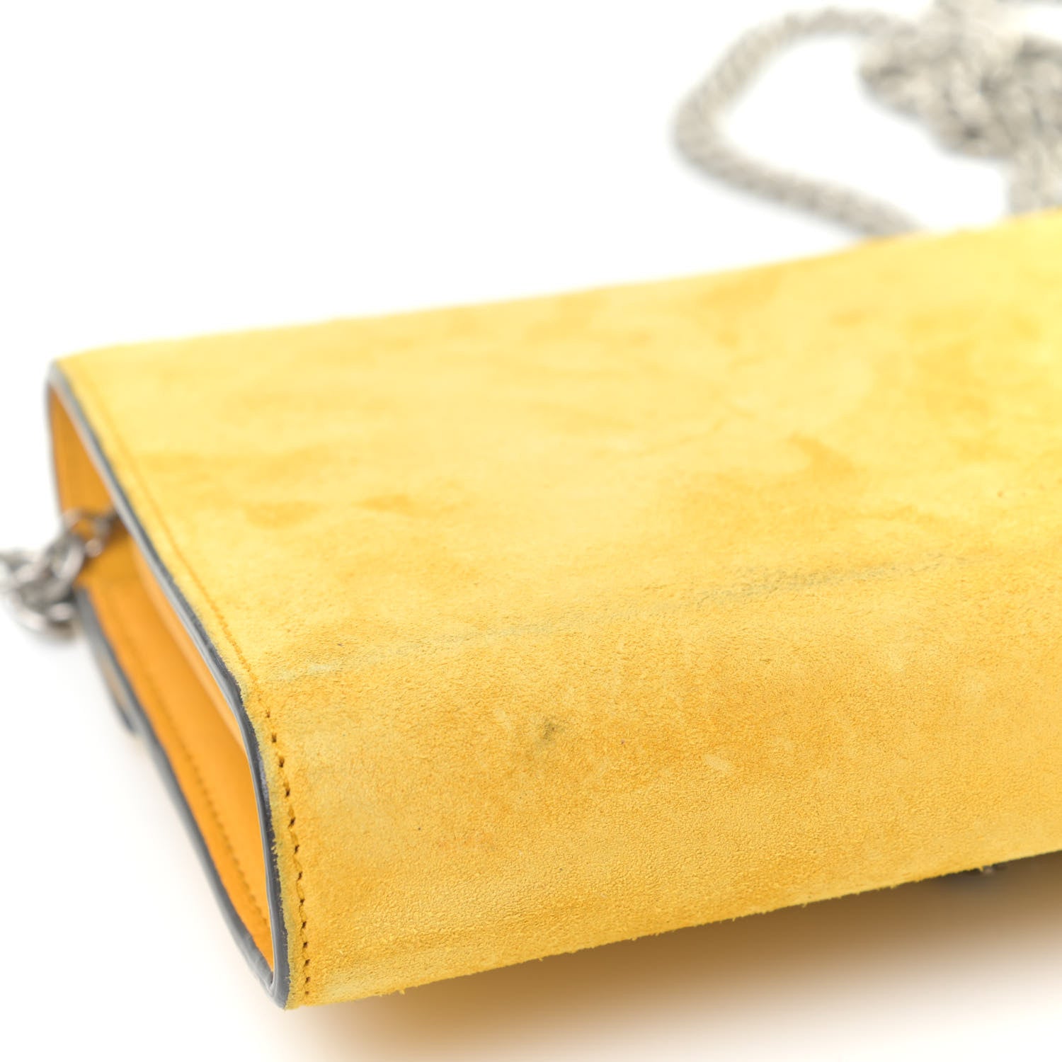 Gucci Suede Mini Dionysus Chain Wallet Yellow 15 of 17