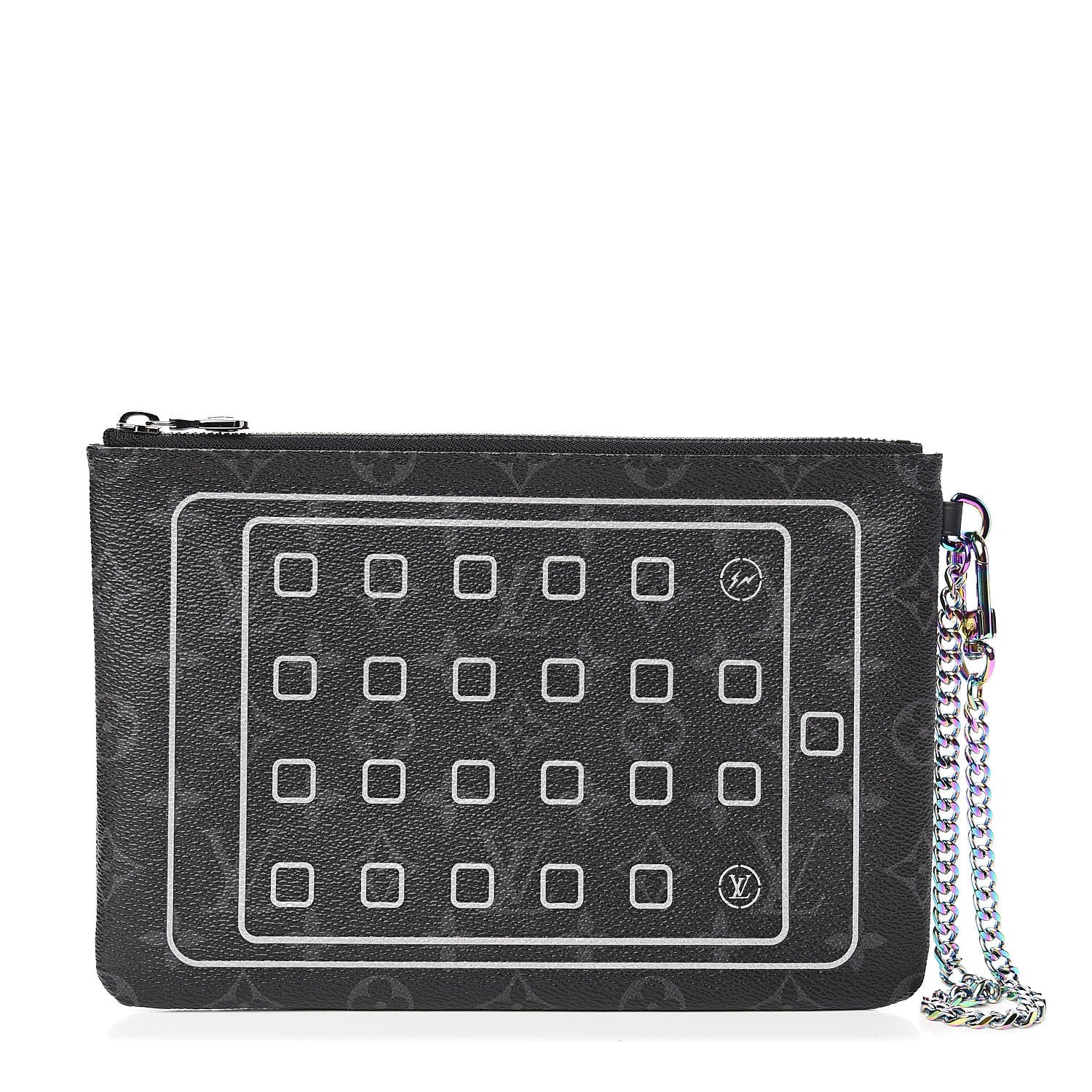 Louis Vuitton Monogram Eclipse Fragment Design iPad Pouch 1 of 7